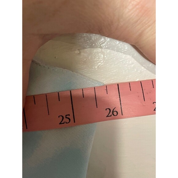 Vintage Lord & Taylor Blue Floral Chemise Slip Dress Plus 2X Romantic Grunge - Picture 10 of 12